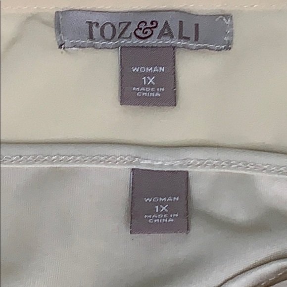 Roz & Ali Boho 2-pc Blouse. 1X - Picture 6 of 9